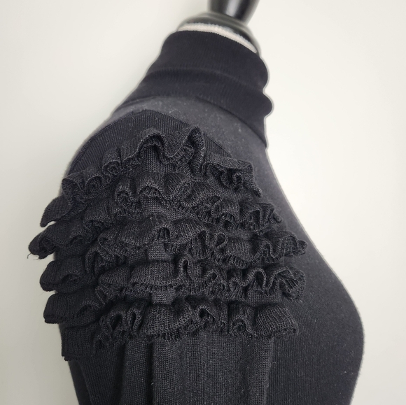 BEDO Black Knit Longsleeve Dress - Picture 9 of 10